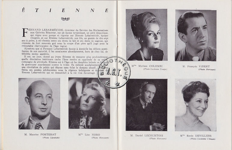 Les programmes de Théatre de l\